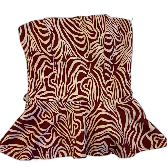 Papaya Other - Papaya  Swim Womens Small Rust Strapless Swim Top Padded built in bra Tankini